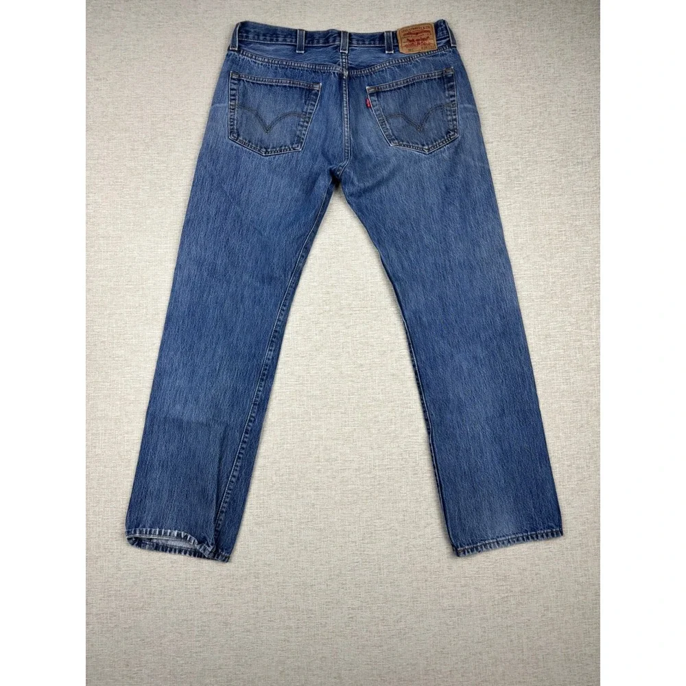 Vintage Levis 501 Mens 38x34 Jeans Grungy Grain Light Washed denim Faded Pants